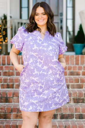 A Springtime Waltz Dress, Purple