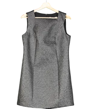 Abercrombie & Fitch Metallic High-neck Shift Mini Dress UK S