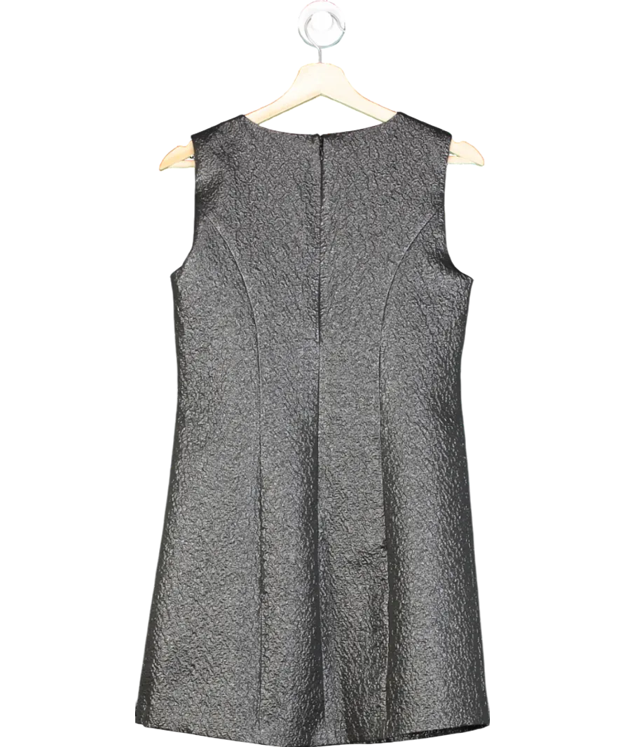 Abercrombie & Fitch Metallic High-neck Shift Mini Dress UK S