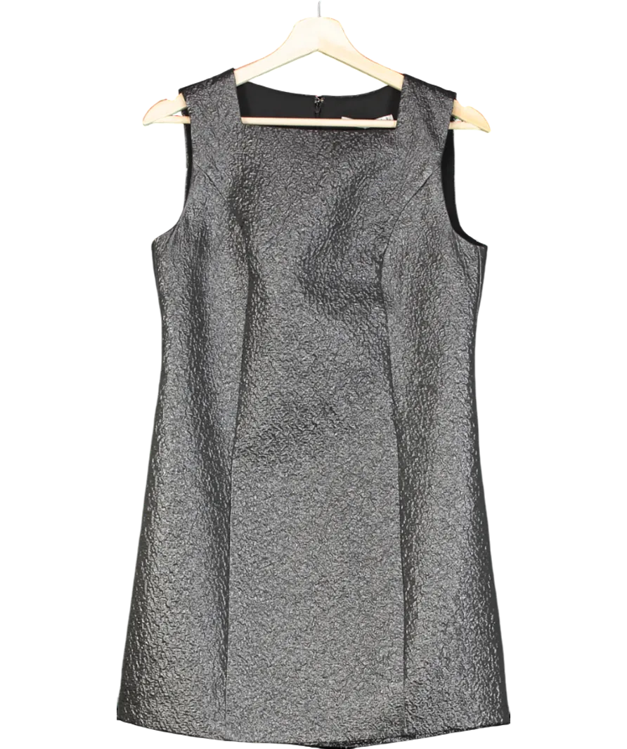 Abercrombie & Fitch Metallic High-neck Shift Mini Dress UK S