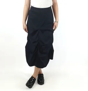 Alpha 60 black rouched pencil style skirt size XS, best fits size 6
