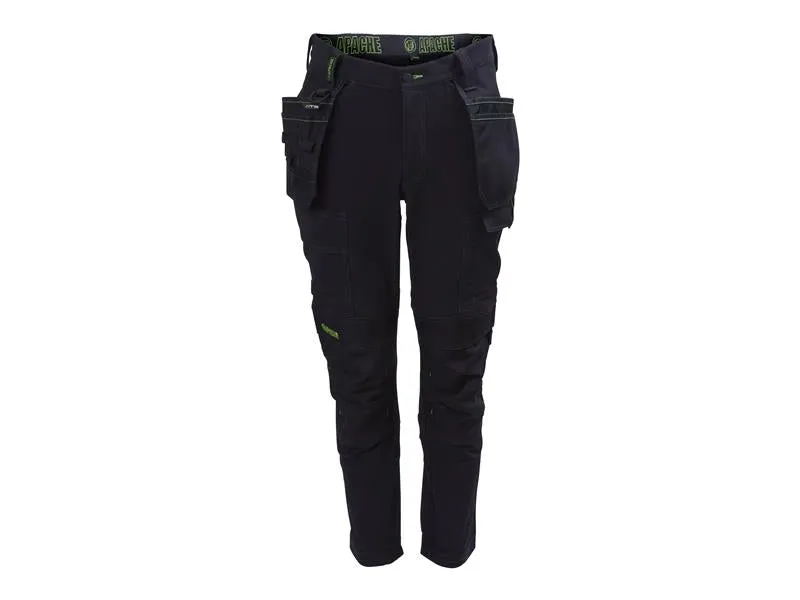 Apache Calgary Black Stretch Holster Trousers Waist 34in Leg 33in