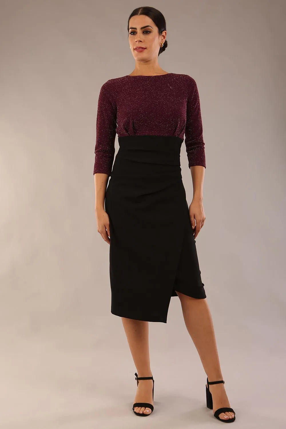 Aprilia Contrast Sparkle Dress