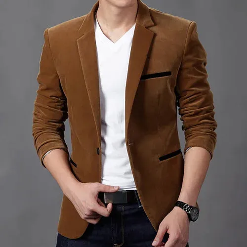 Autum Velvet Wedding Dress Coat Mens Blazer Jacket Fashion Casual Suit Jacket Stage DJ Men's Business Blazers Costume Homme