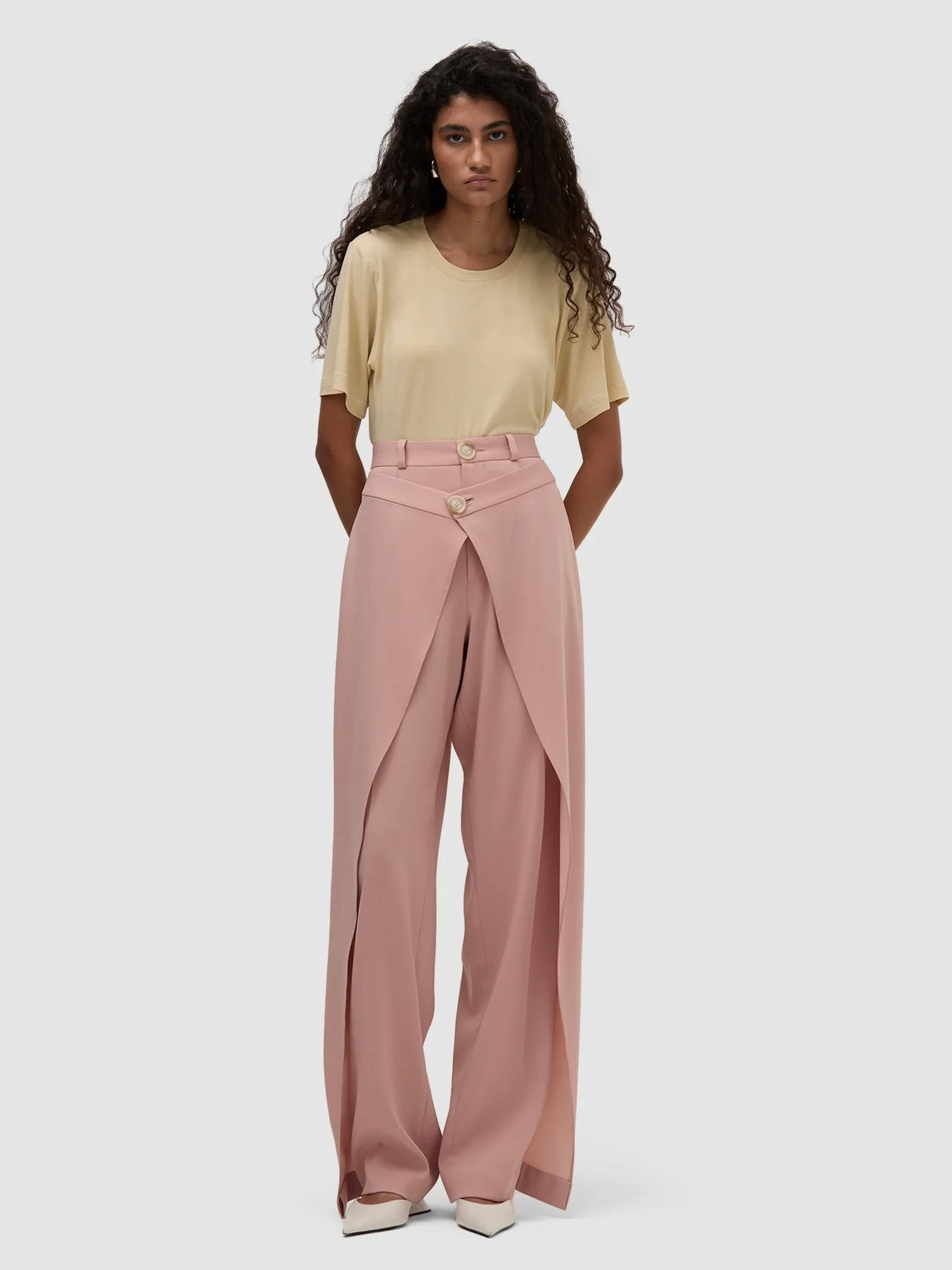 Aya Trousers - Soft Pink
