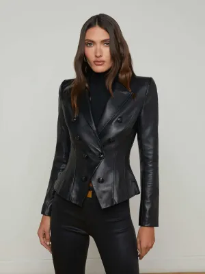 Bethany Leather Blazer