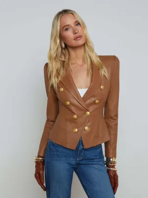 Bethany Leather Blazer