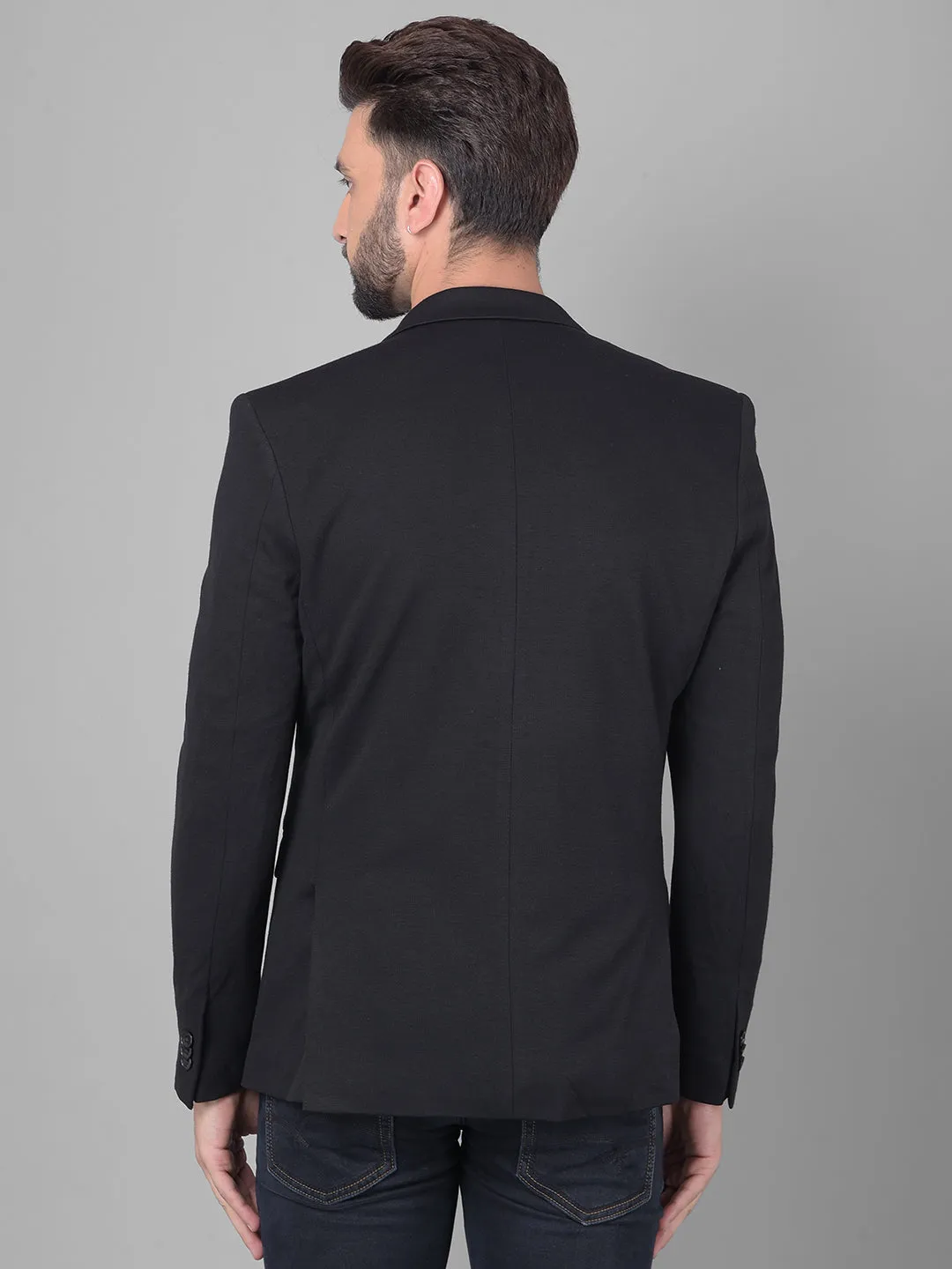 Black Single Breasted Blazer