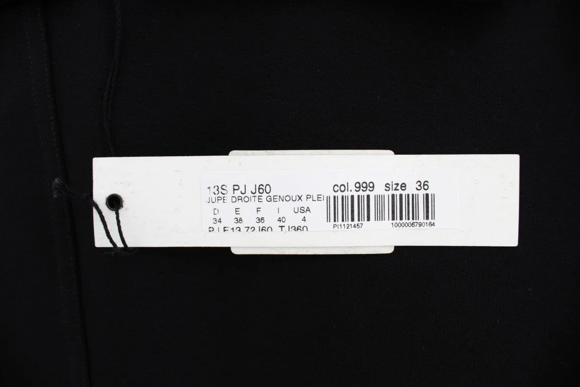 Black Straight Pencil Skirt