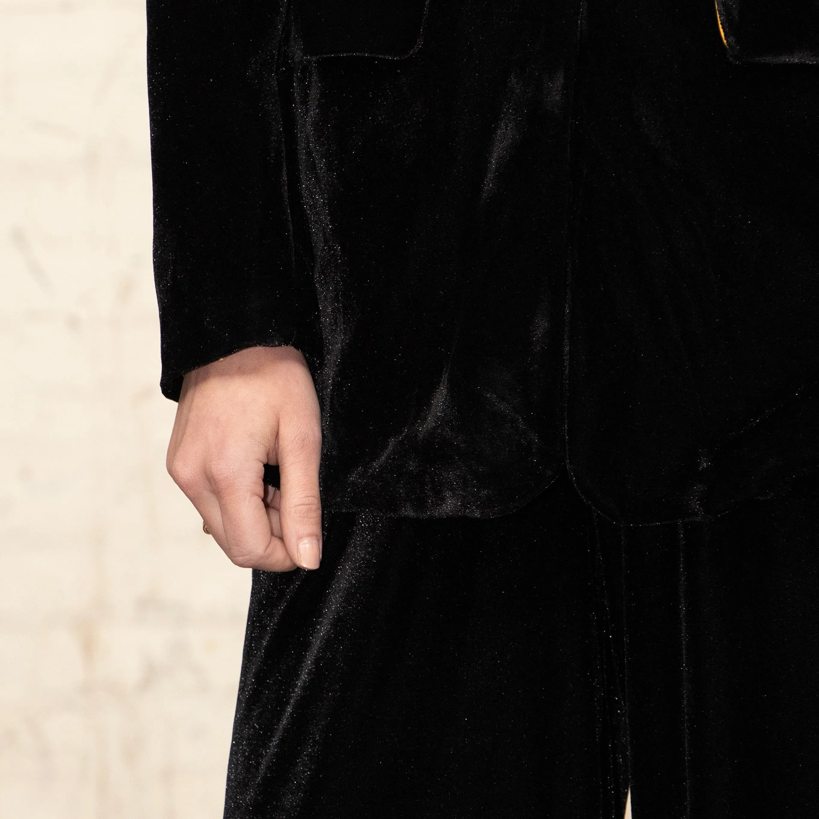 Blake Boyfriend Blazer - Black, Velvet