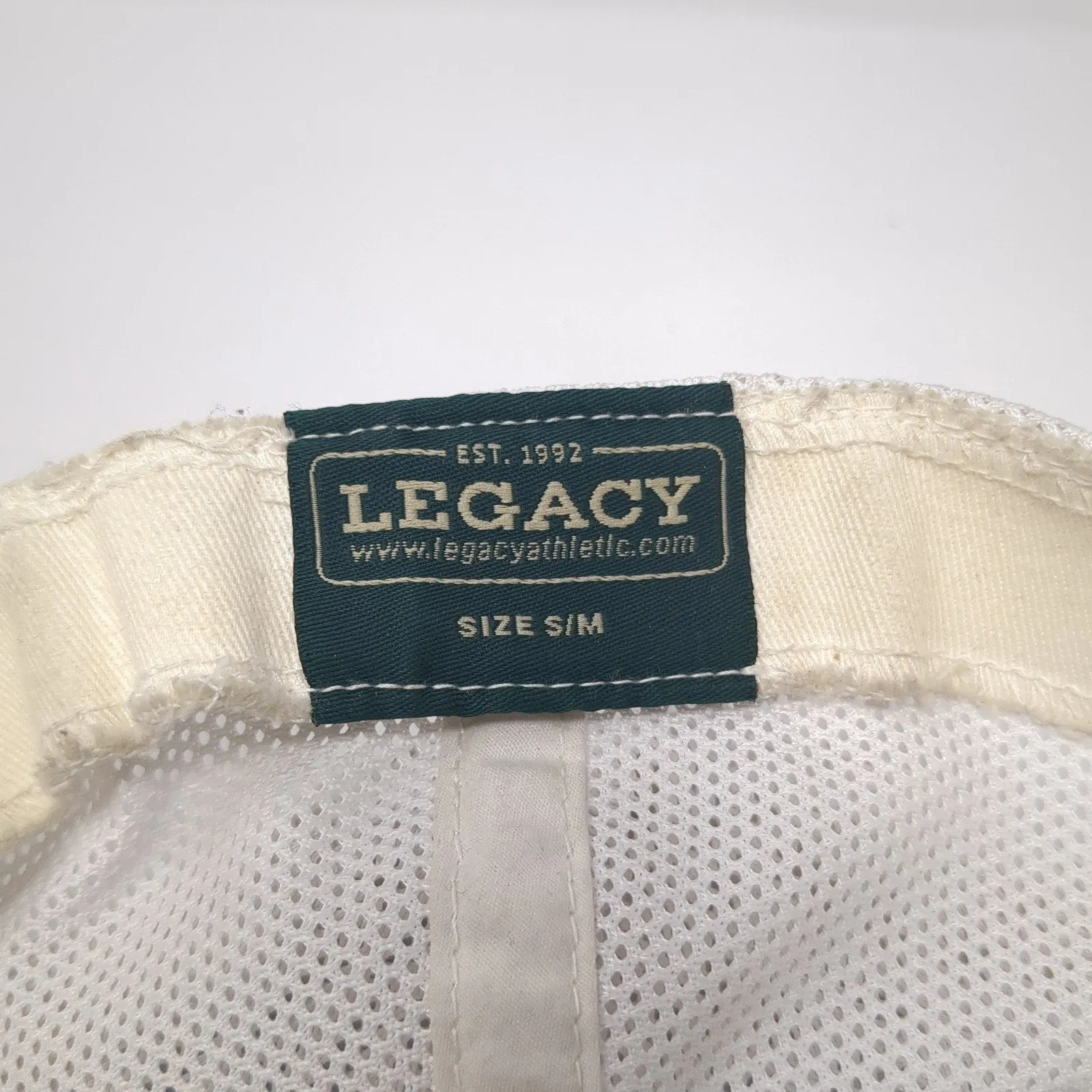Blazers Fitted Mesh Back Trucker Hat Blue Medium Embroidered Logo Legacy