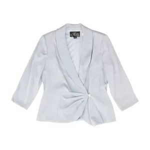 Blue Solid Blazer