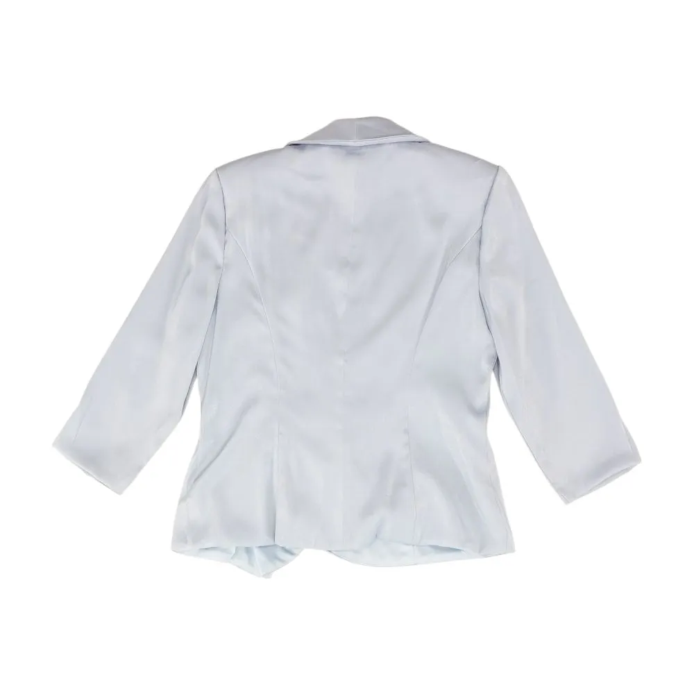 Blue Solid Blazer