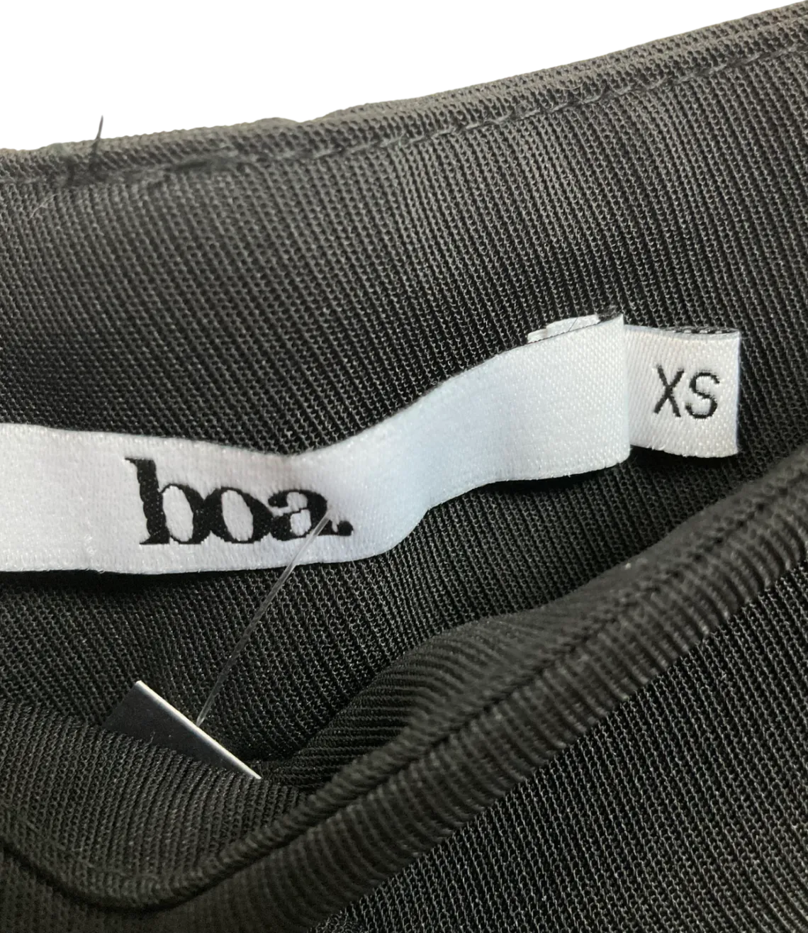 BOA Black Wide Leg Suit Trousers UK XS