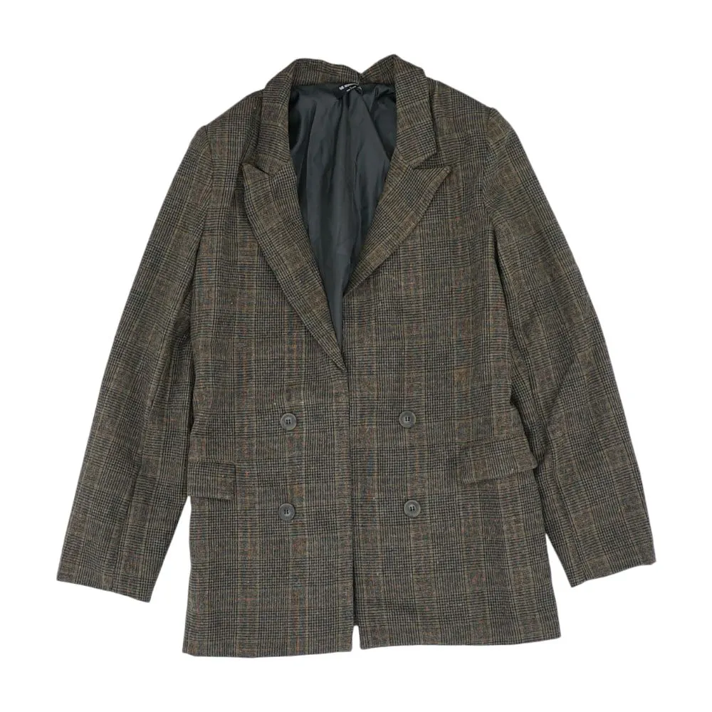 Brown Plaid Blazer