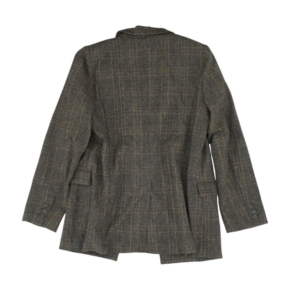 Brown Plaid Blazer