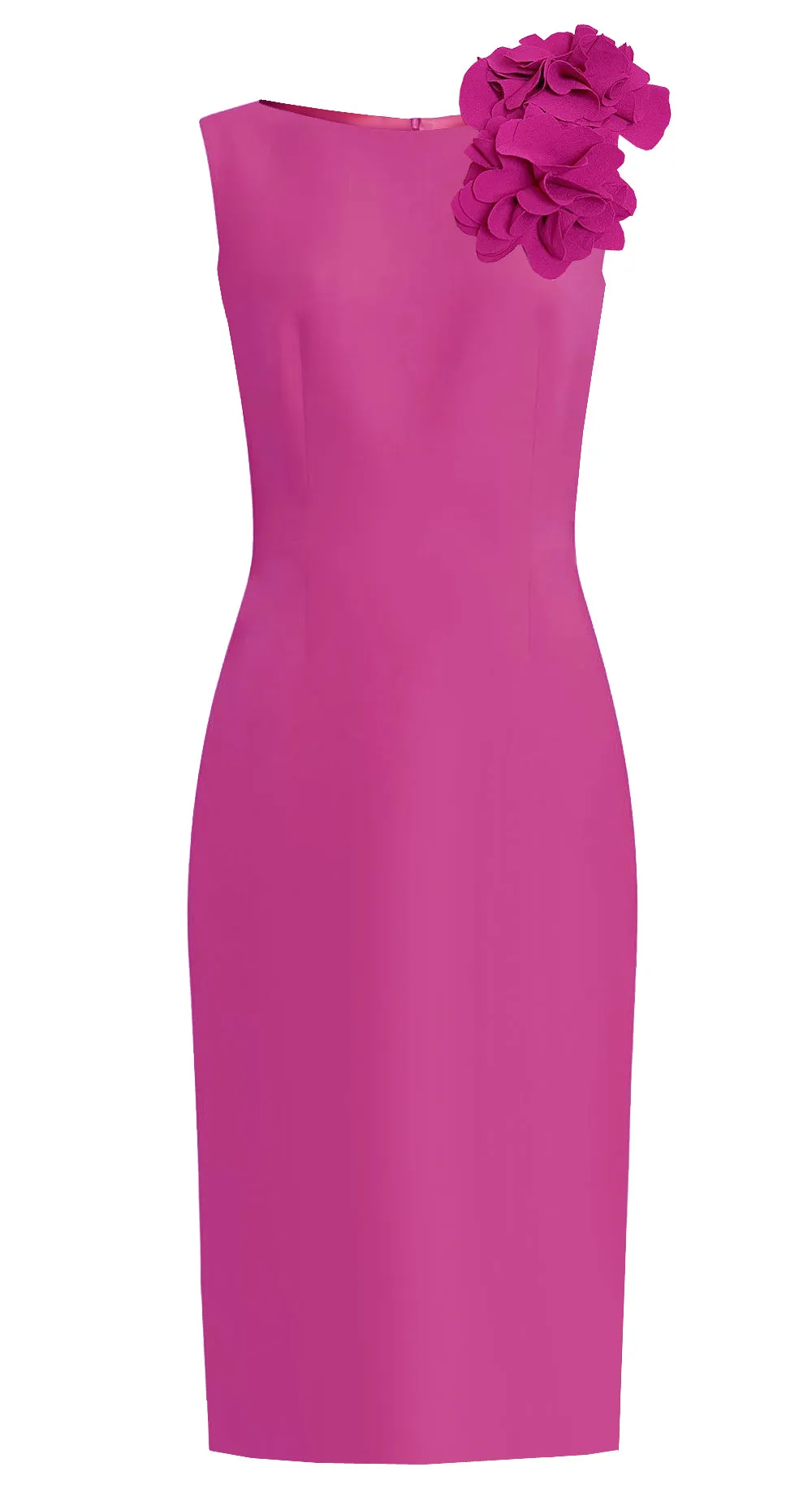 CaeliNYC Aegina Sheath Dress with Flower Detail