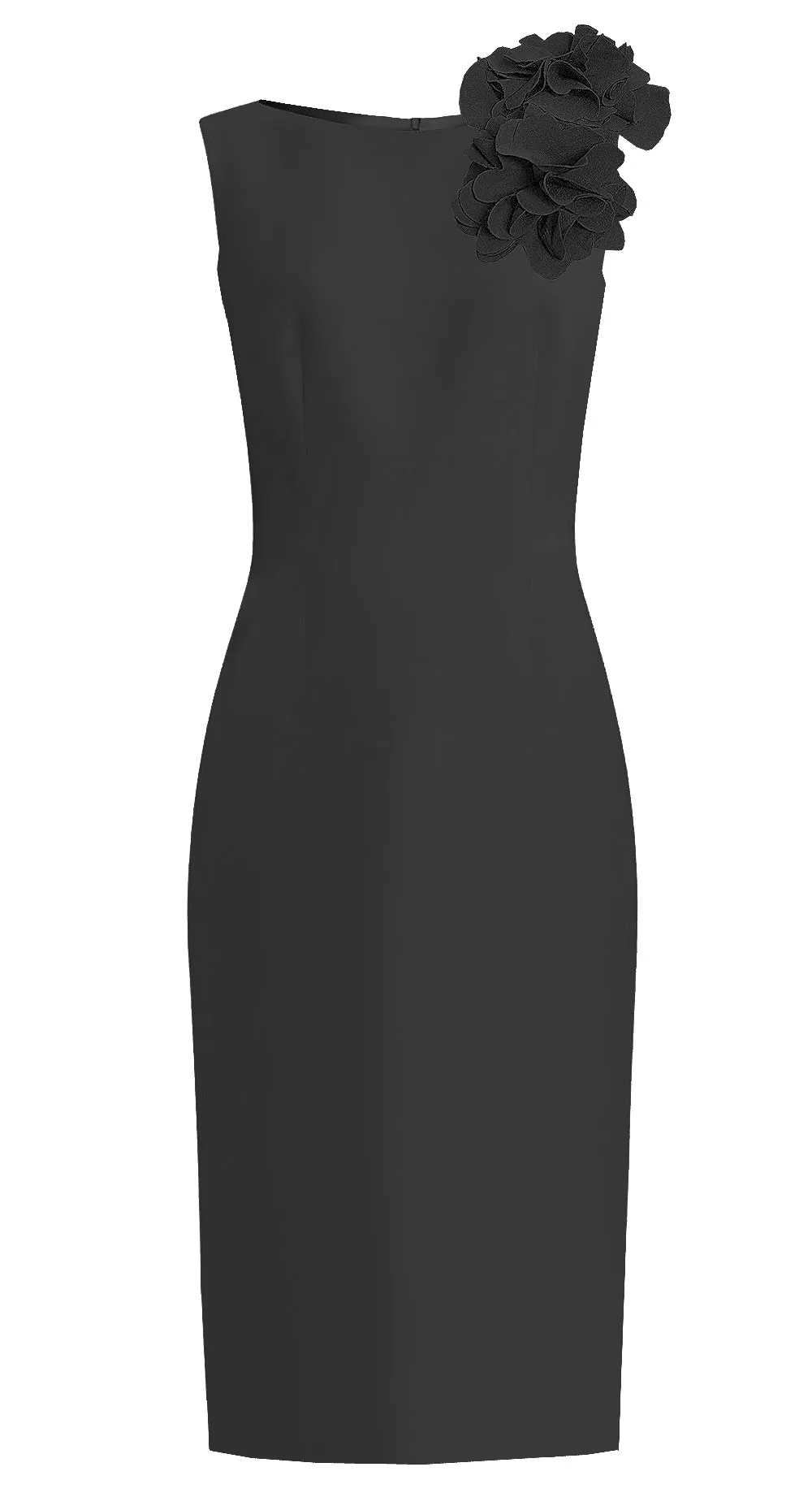 CaeliNYC Aegina Sheath Dress with Flower Detail