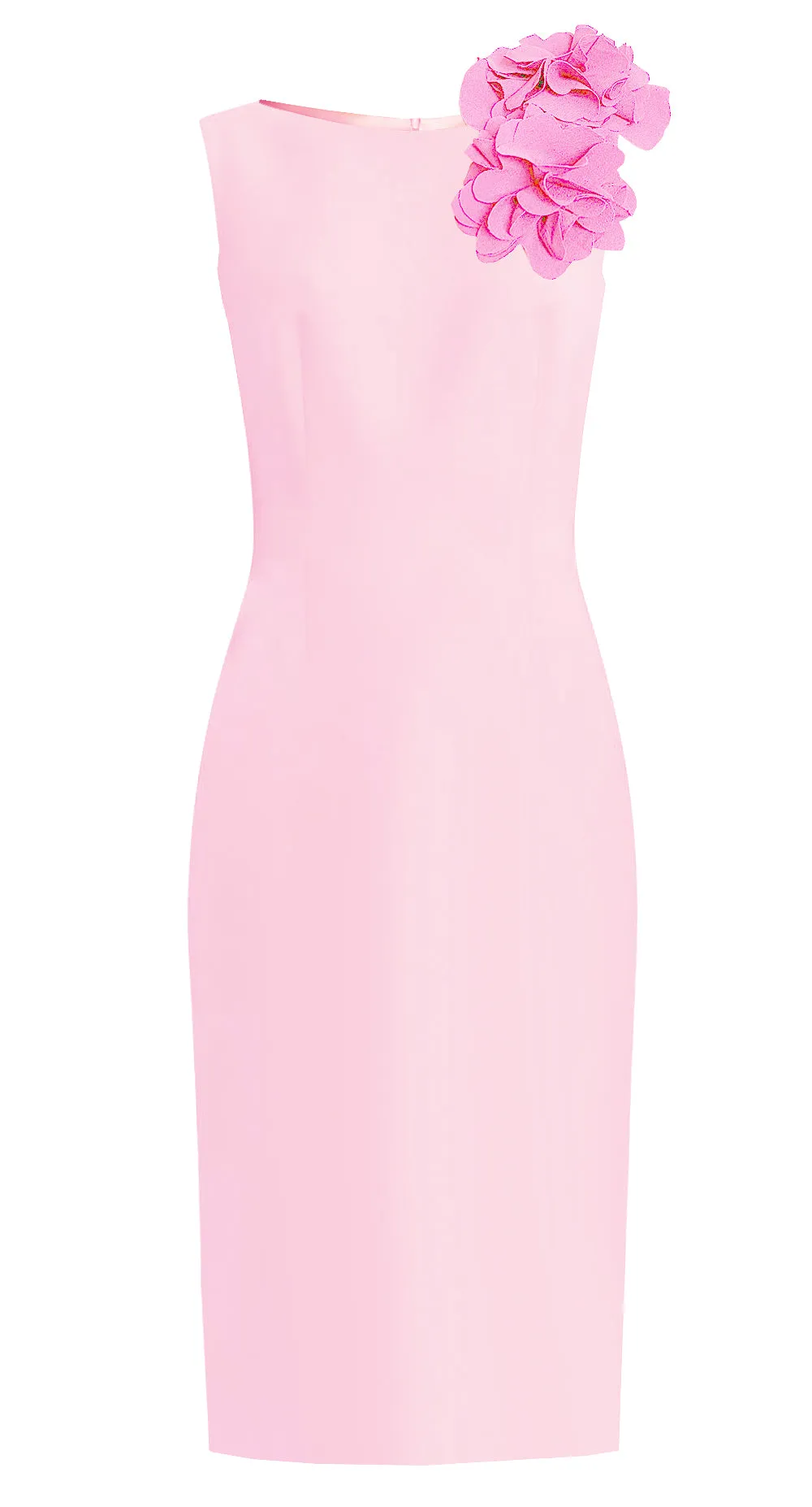 CaeliNYC Aegina Sheath Dress with Flower Detail