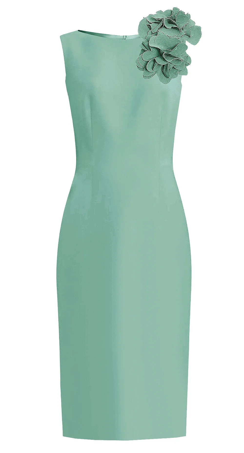CaeliNYC Aegina Sheath Dress with Flower Detail