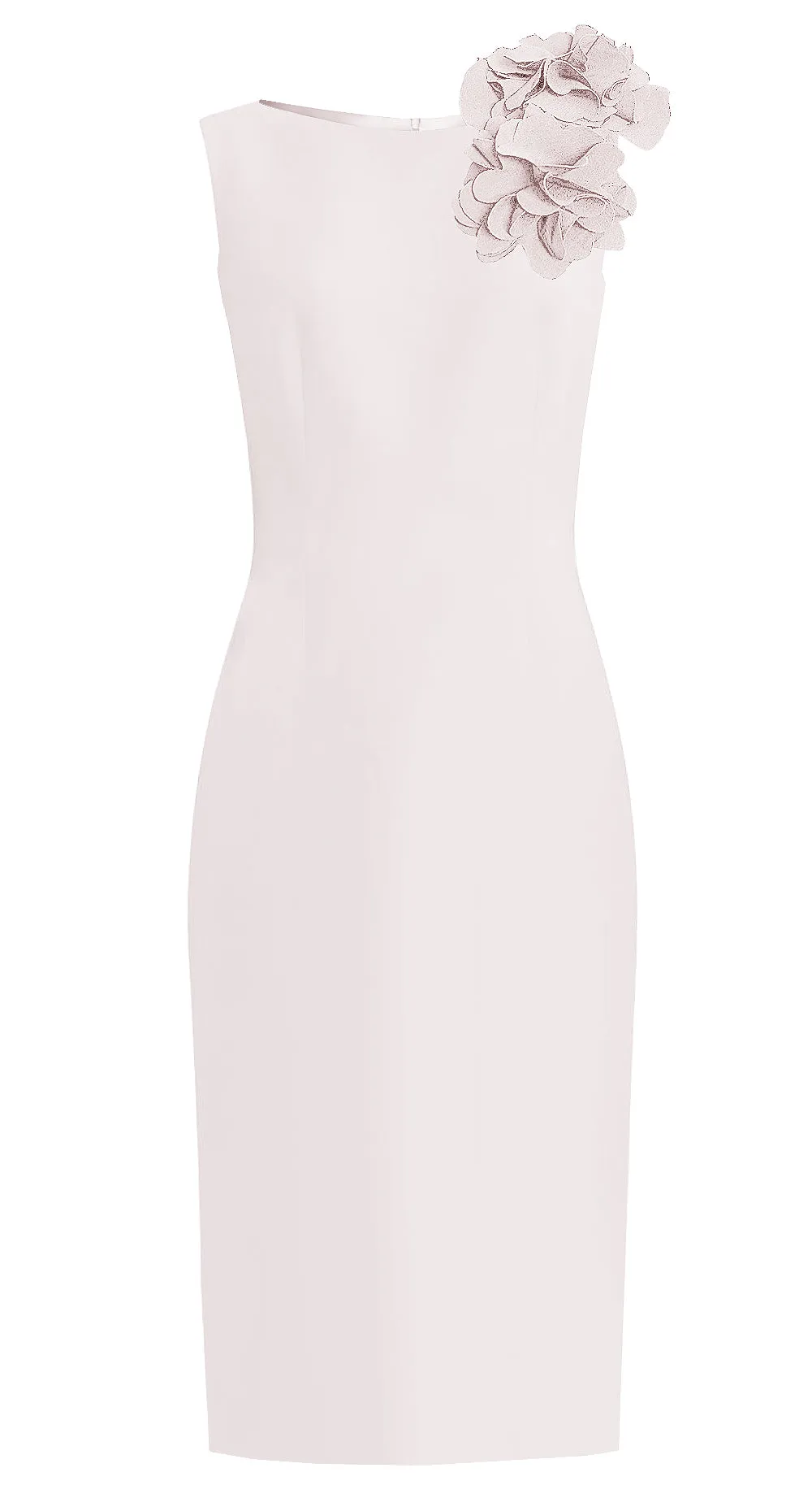 CaeliNYC Aegina Sheath Dress with Flower Detail