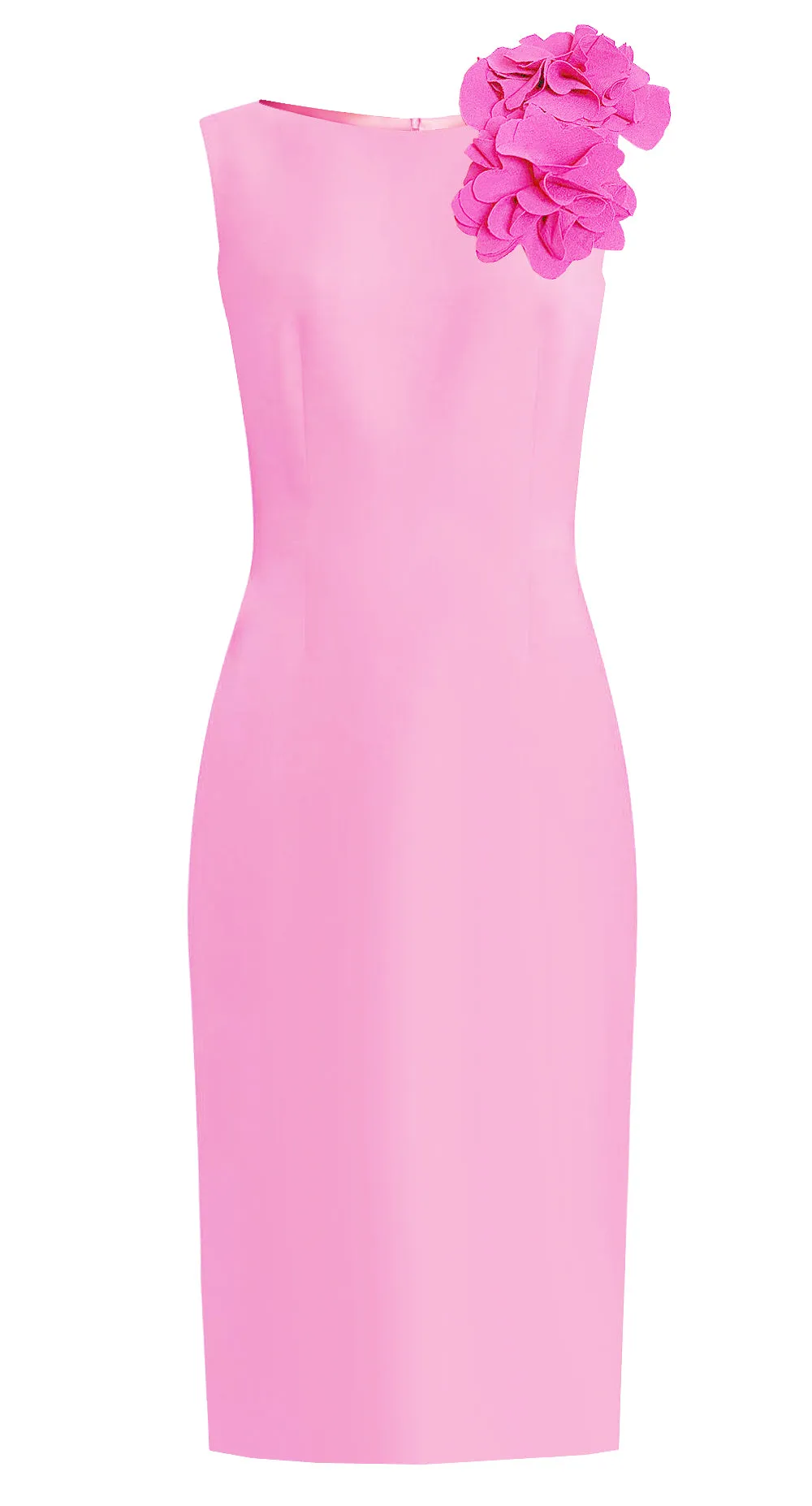 CaeliNYC Aegina Sheath Dress with Flower Detail