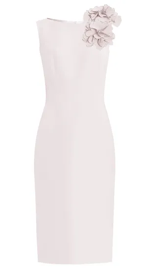 CaeliNYC Aegina Sheath Dress with Flower Detail