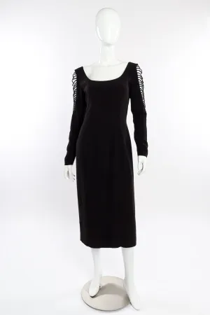 Cage Sleeve Sheath Dress