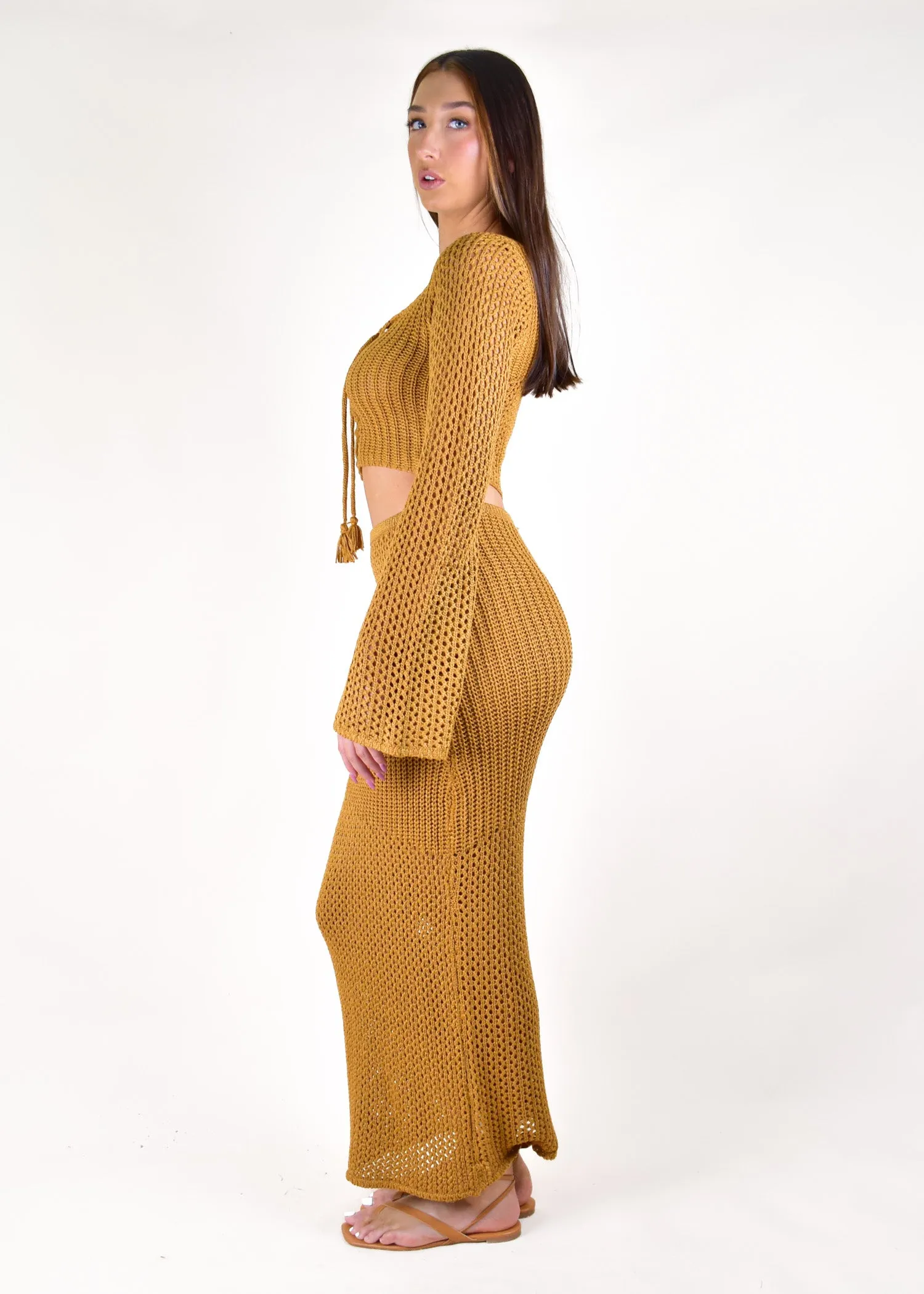 CARISHA SET - DEEP MUSTARD