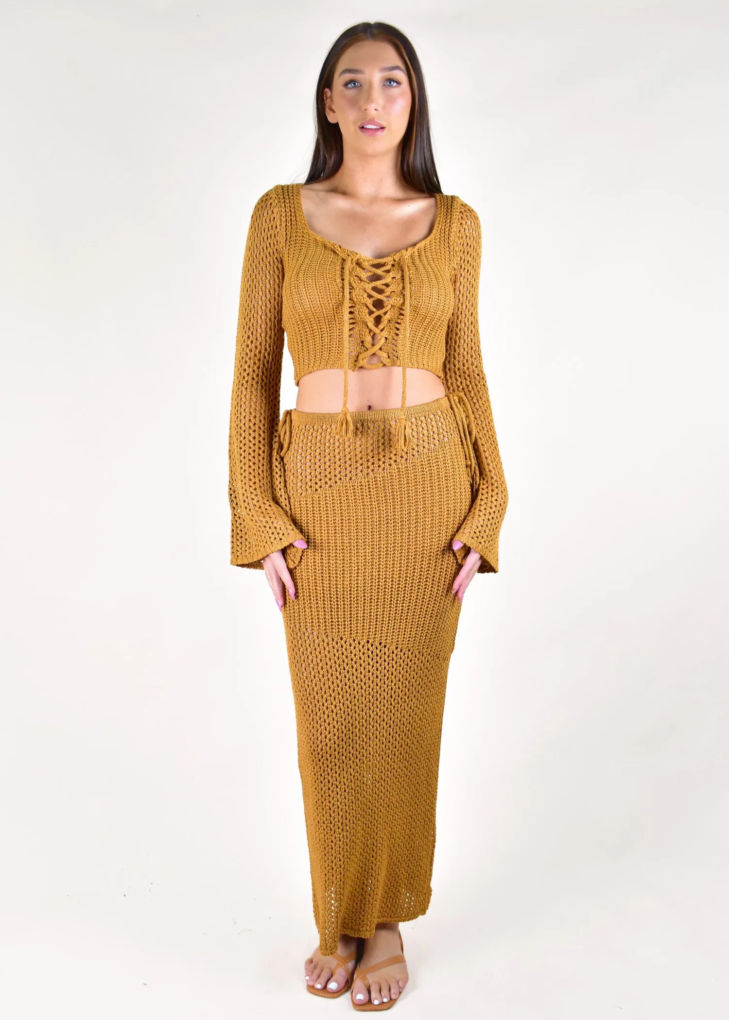 CARISHA SET - DEEP MUSTARD