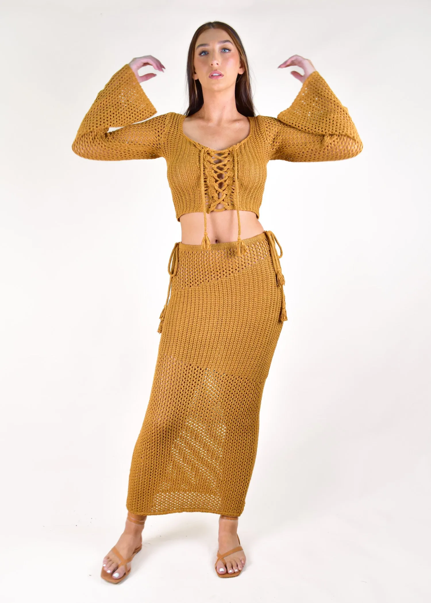 CARISHA SET - DEEP MUSTARD