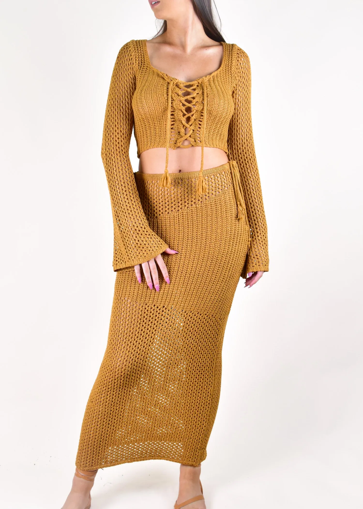 CARISHA SET - DEEP MUSTARD