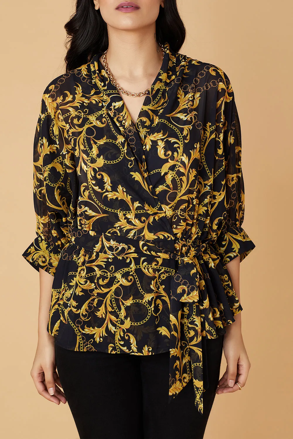 Chain Wrap Top