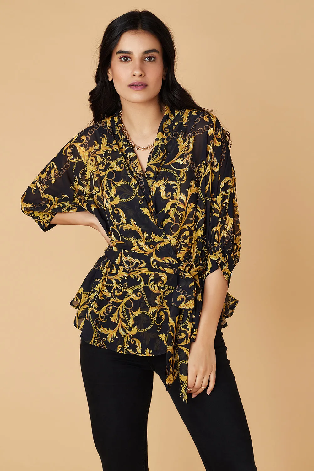 Chain Wrap Top