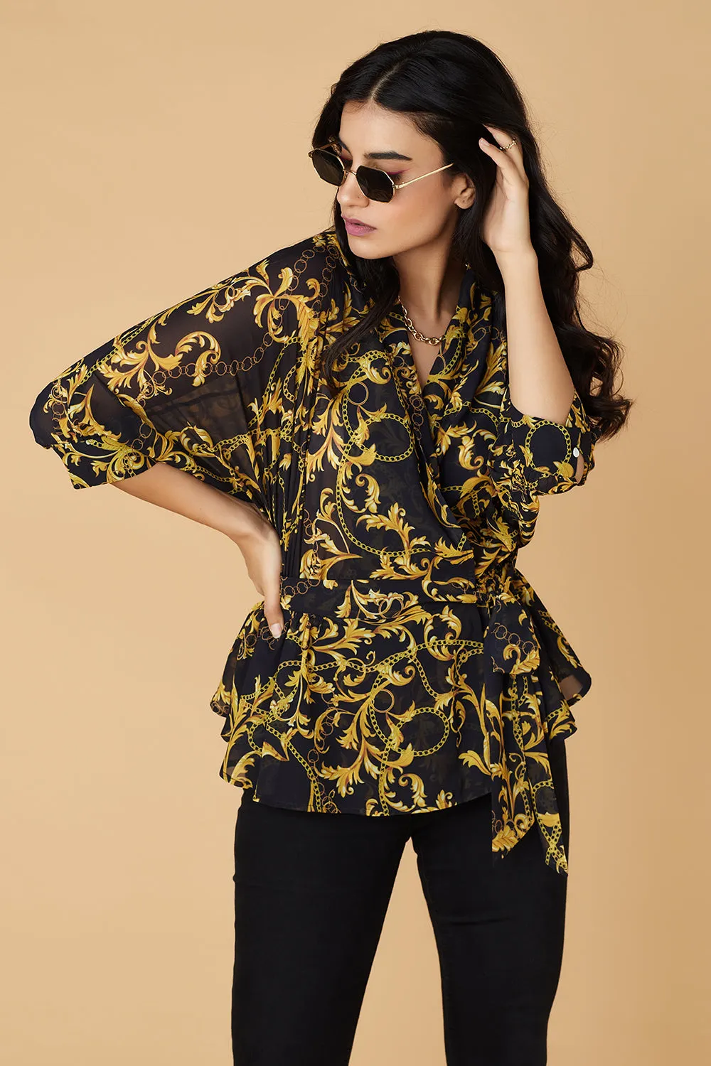 Chain Wrap Top