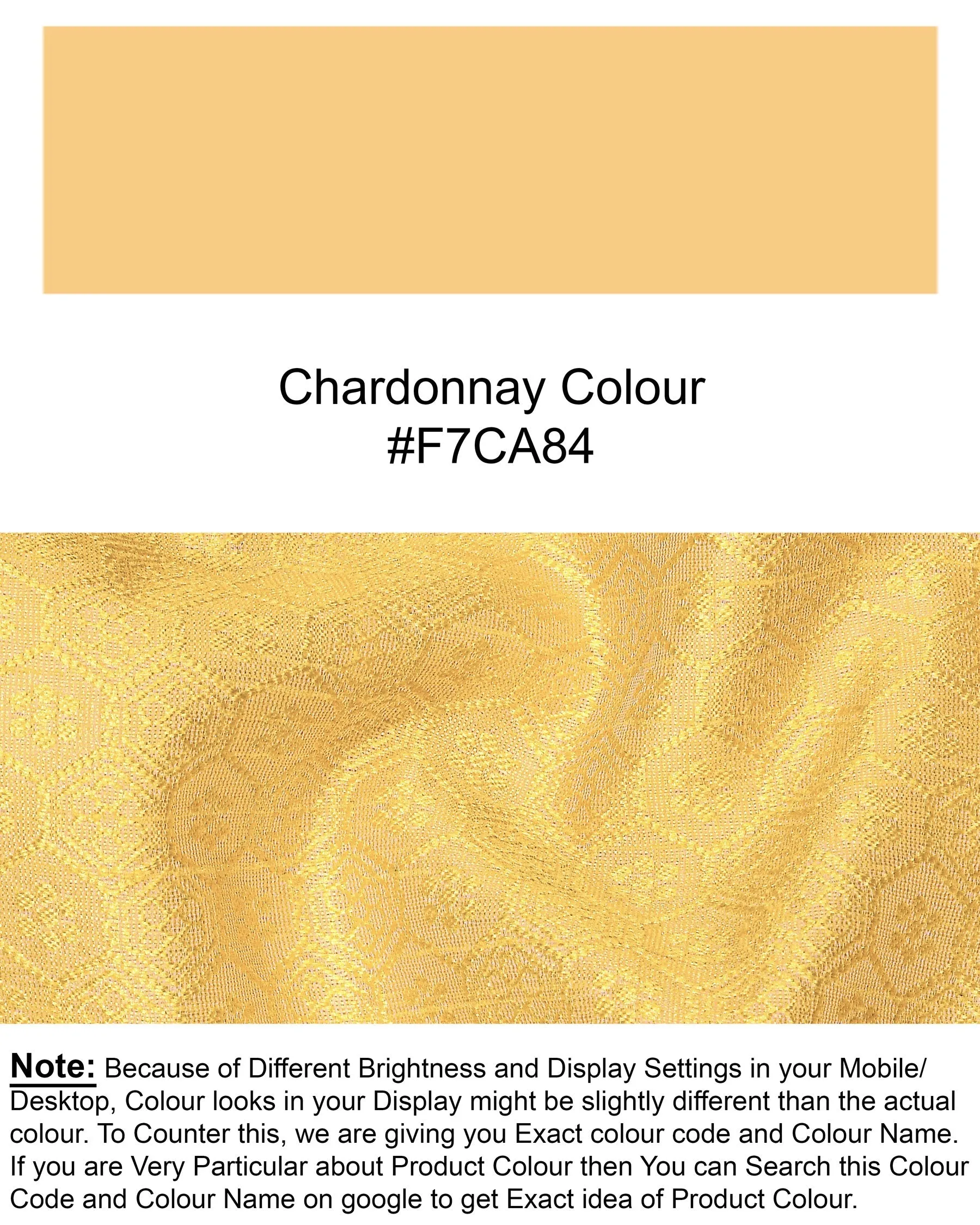 Chardonnay Jacquard Patterned Designer Tuxedo Blazer