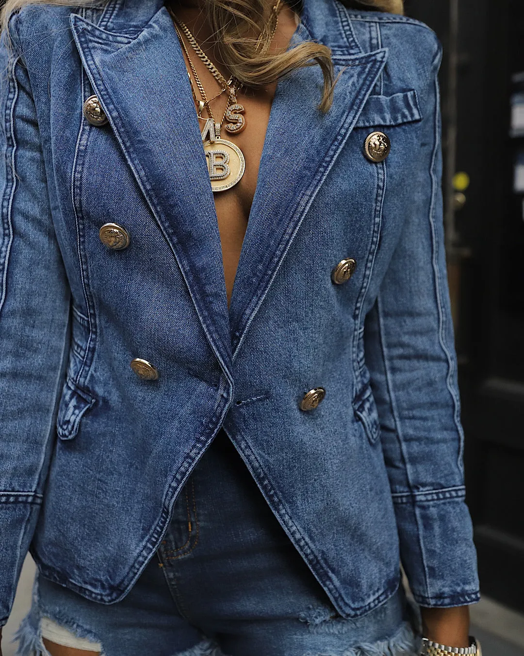 Chic Couture Denim blazer