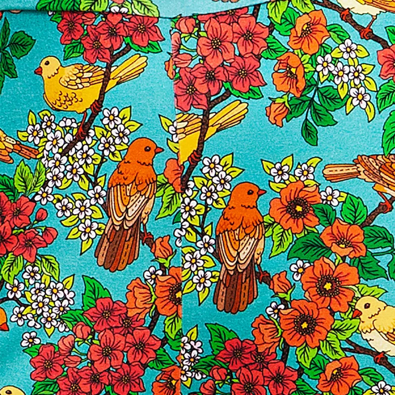 Cissi och Selma Molly Wide-Leg Trousers - Fågelsång - 'Bird Song'