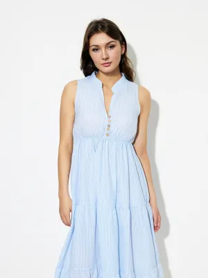 Classic Button A-Line Dress