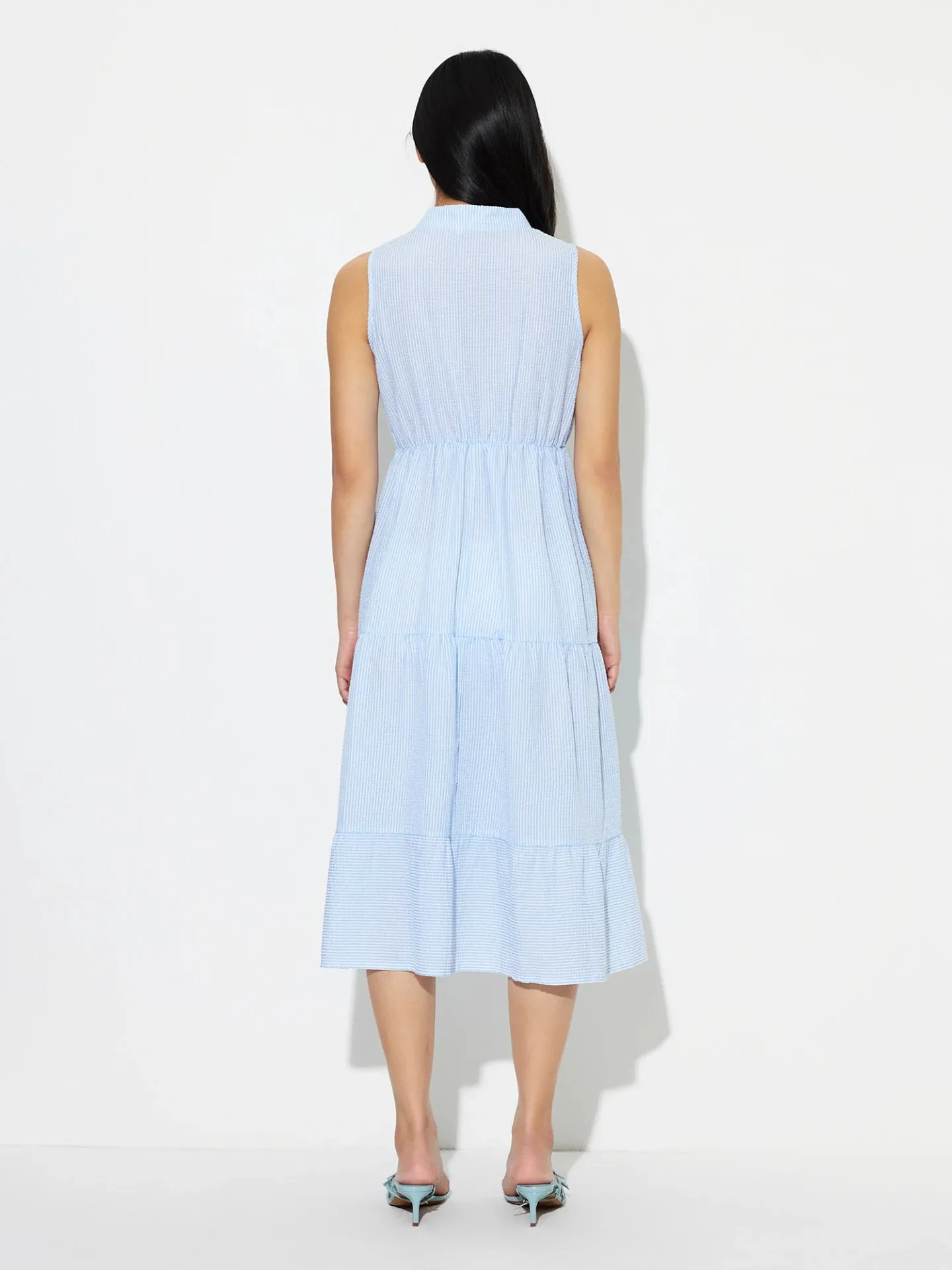 Classic Button A-Line Dress