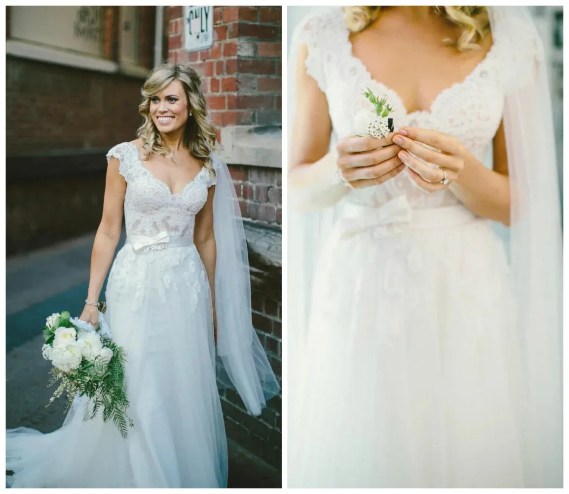Classic Luxury A-Line Sexy V-neck backless Decal Bridal Dress Beach Garden Auditorium Elegant Ladies Wedding Dress New