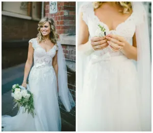Classic Luxury A-Line Sexy V-neck backless Decal Bridal Dress Beach Garden Auditorium Elegant Ladies Wedding Dress New