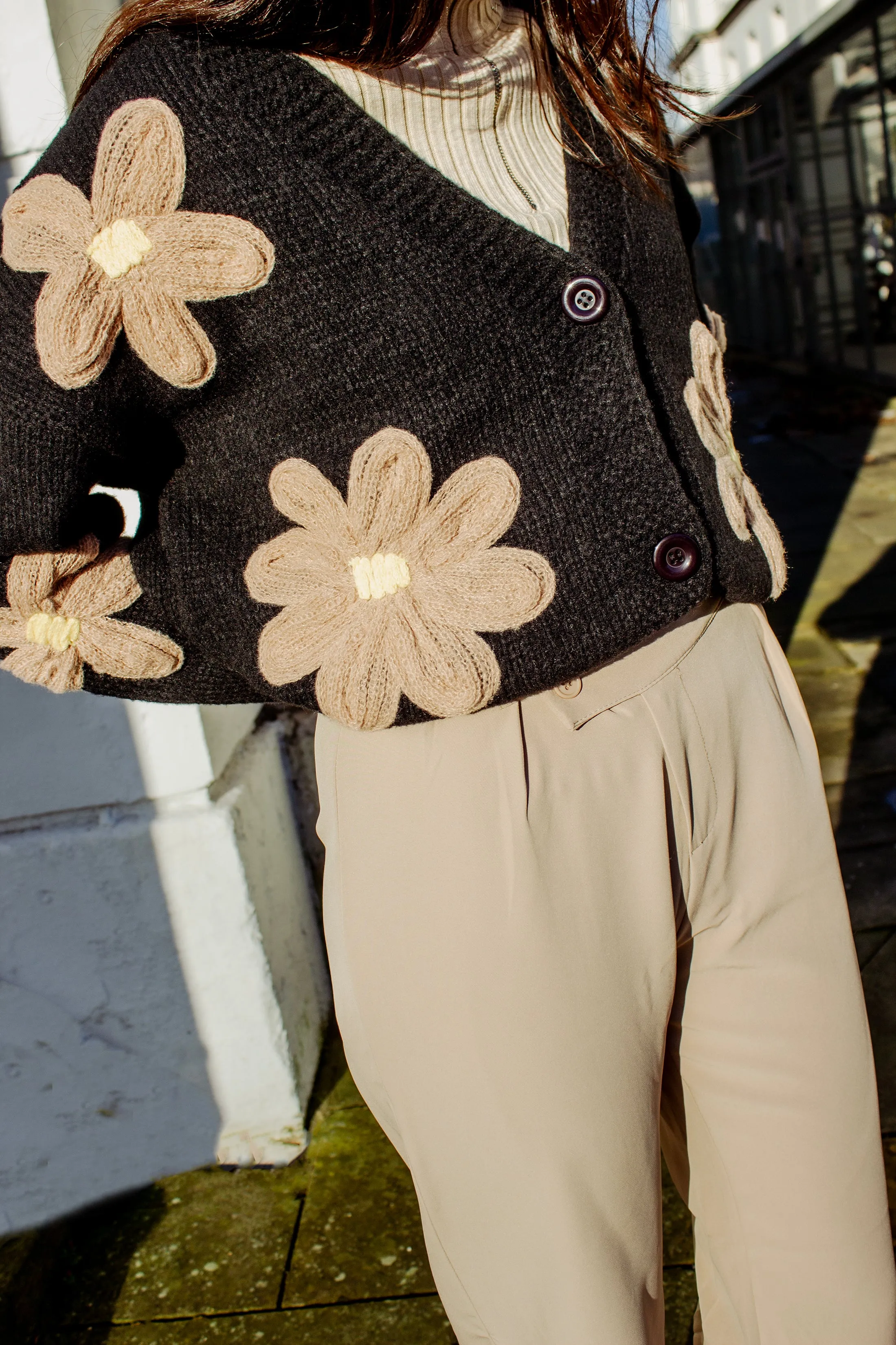Cross Front Asymmetric Tailored Trousers