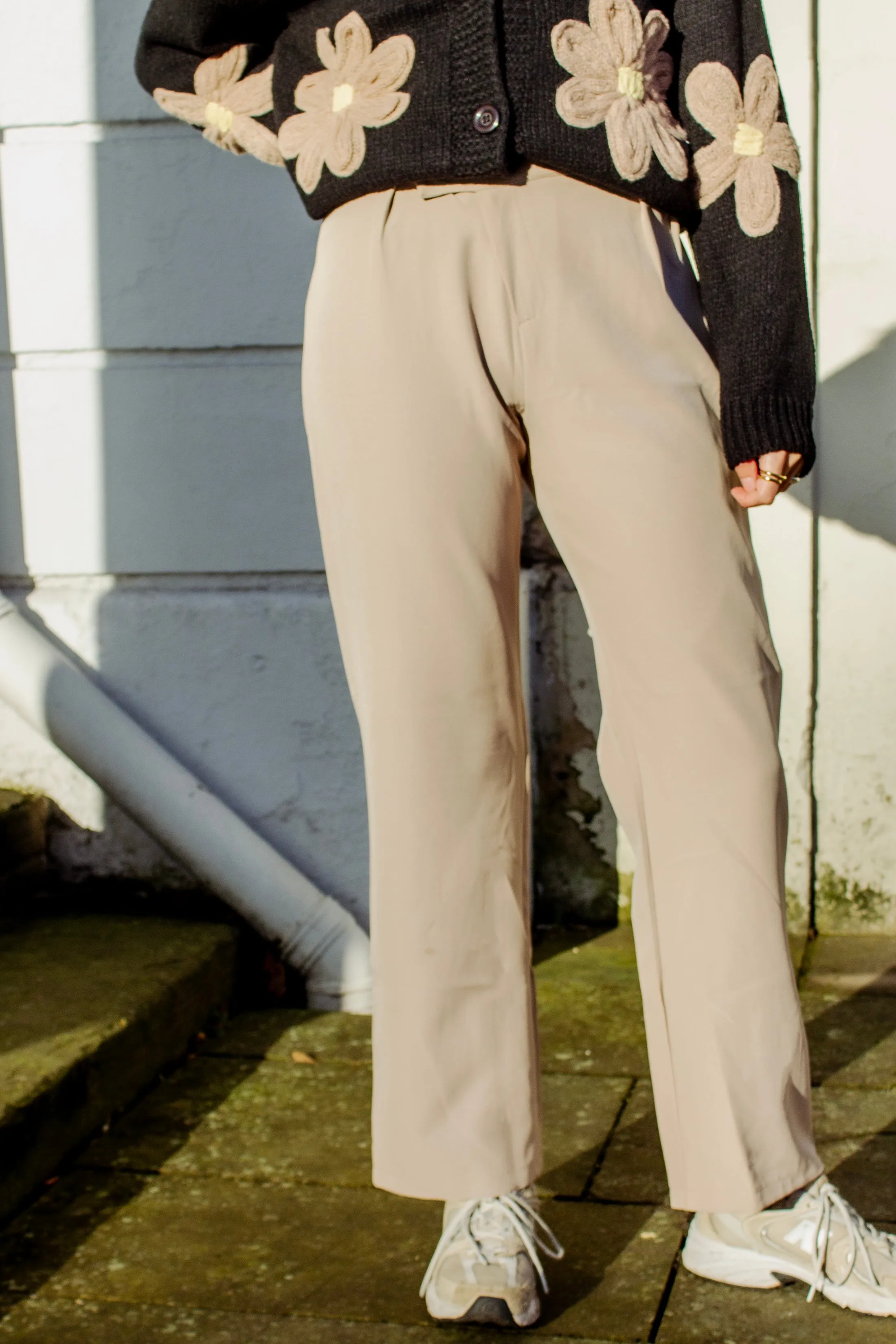 Cross Front Asymmetric Tailored Trousers