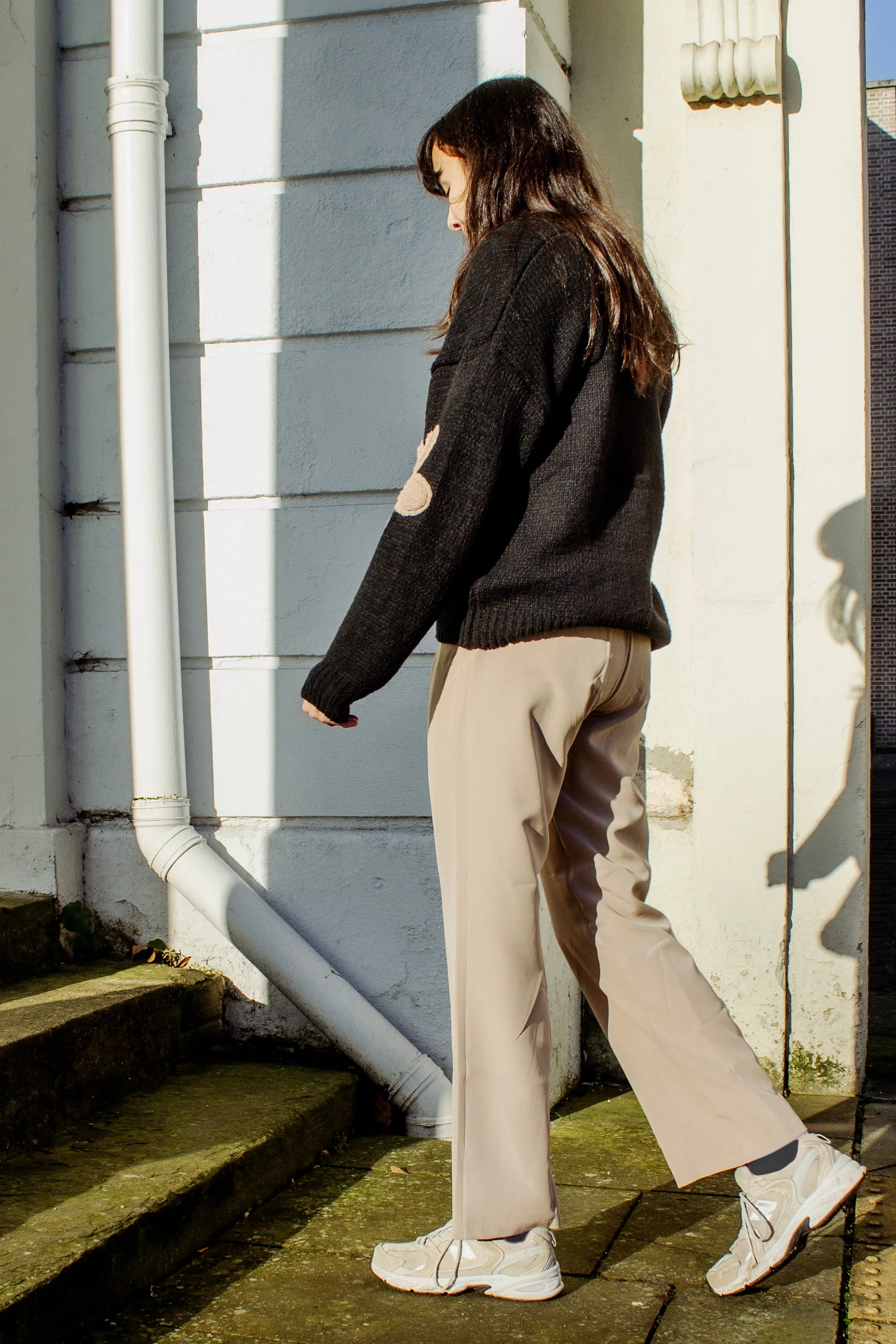 Cross Front Asymmetric Tailored Trousers
