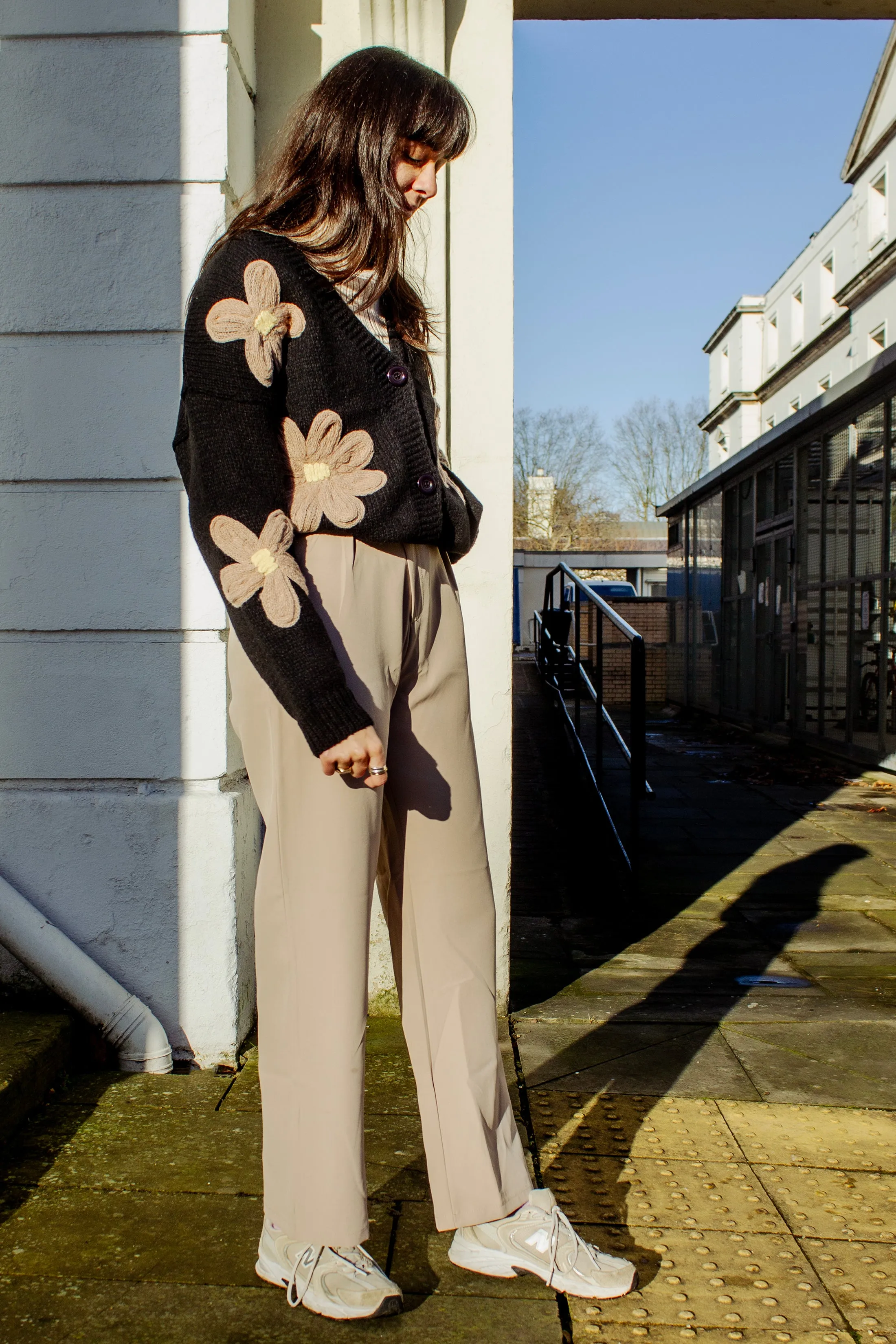 Cross Front Asymmetric Tailored Trousers