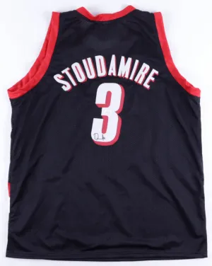 Damon Stoudamire Signed Trail Blazers Jersey (JSA COA) Portland Guard 1998–2005