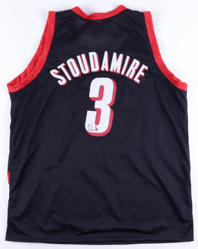 Damon Stoudamire Signed Trail Blazers Jersey (JSA COA) Portland Guard 1998–2005