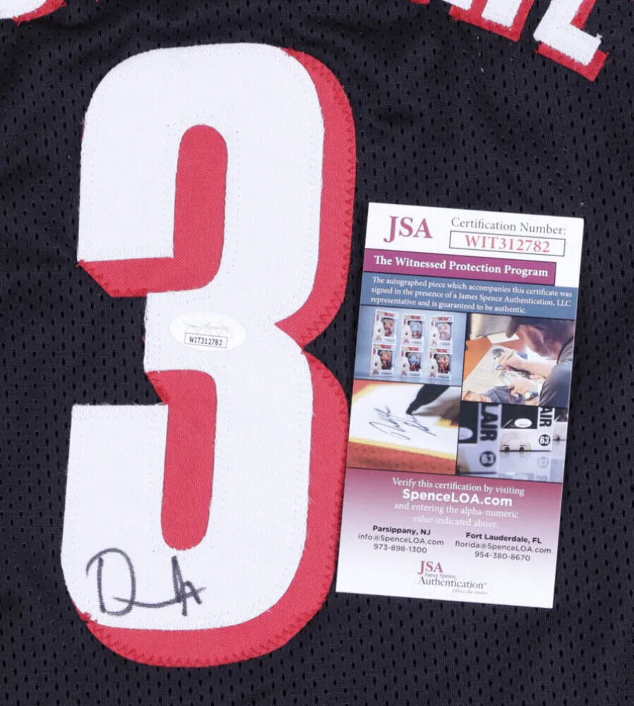 Damon Stoudamire Signed Trail Blazers Jersey (JSA COA) Portland Guard 1998–2005