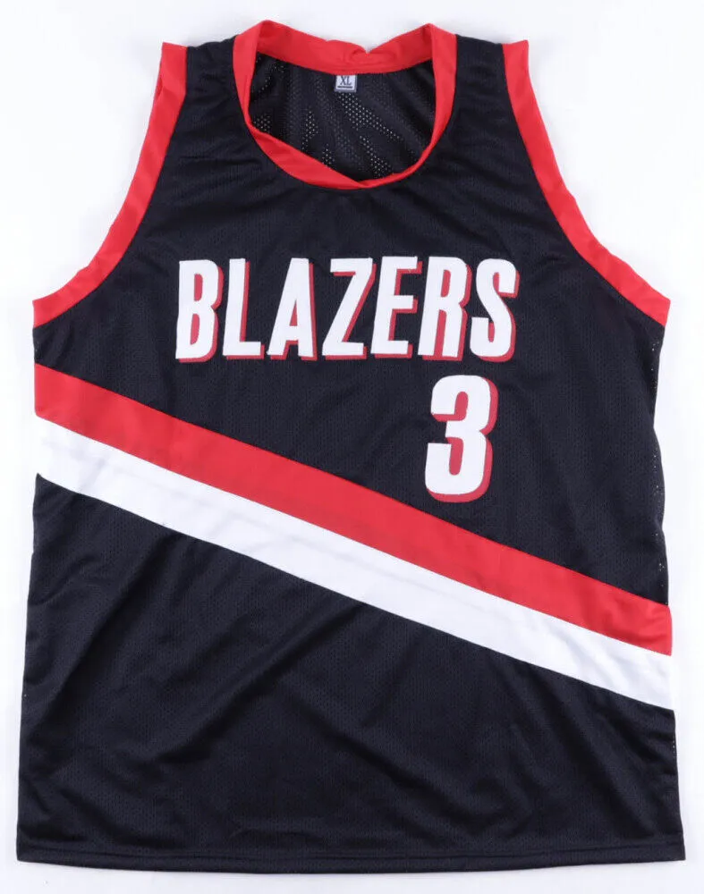 Damon Stoudamire Signed Trail Blazers Jersey (JSA COA) Portland Guard 1998–2005